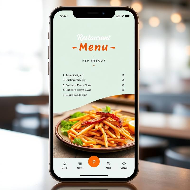 Application mobile pour une chaîne de restaurants