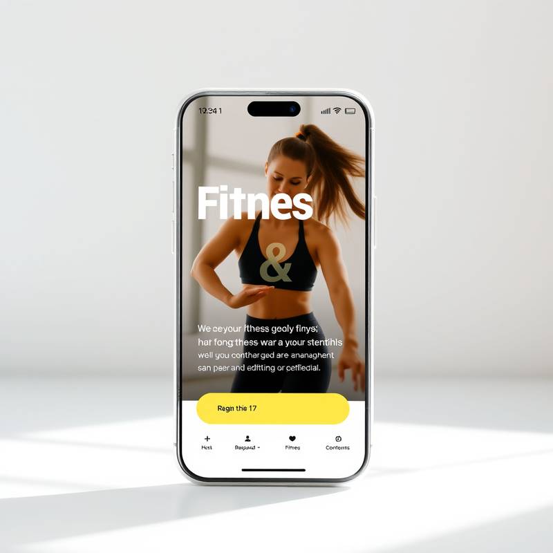 Application mobile pour une entreprise de fitness, Forme & Bien-être
